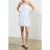 French Connection Ariette Linen Scalloped Mini Linen White