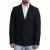 Blazer Effen Marineblauw Tailored Fit