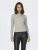 Only Onlemma Ls Glitter Top Jrs Noos T-shirt Lange Mouw Pumice Stone Silver Glitter