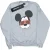 Disney Heren Sweatshirt met Mickey Mouse Zonnebril (Sportgrijs)