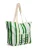 PIECES Shopper ‘PCPANNA’  crème / lichtblauw / groen / mintgroen