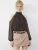 Bianco Lucci Blouse  mokka / wit