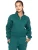 Enzo | Damessweatshirt met halve rits – bosgroen