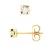 Oorbellen 0,20 Solitaire Diamond 18K Yellow Gold Cts