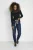 Blouse met lange mouwen Slim fit black
