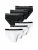 SCHIESSER Slip  zwart / wit