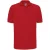 Russell Heren Ripple Collar & Manchet Poloshirt met korte mouwen (Klassiek rood)