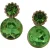 OTAZU Ophelia Earpins Green