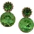 OTAZU Ophelia Earpins Green