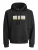 JACK & JONES Sweatshirt ‘JORINWOOD’  crème / mosterd / zwart