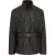 Heren Zwarte Lamsleer Safari Parka Jas – Edinburgh