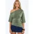Vrouwen bootneck gebreide blouse met korte mouwen