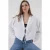 Viscose Blend V-Hals Lange Mouw Kimono met Binding Detail