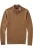 OLYMP Casual Half-Zip Sweater caramel, Gestructureerd