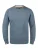 !Solid Sweatshirt ‘Benn’  smoky blue / rood