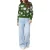 Scotch & Soda Crew Neck Pullover Green Moss Tossed Tulips
