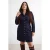 Trendyol Curve Dames Blauw Effen Kort / Mini Lang Bodycon Grote maten Jurk