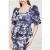 GUESS Alexis Top Printed Petal Pose Indigo