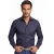 John Miller overhemd donkerblauw effen