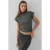 Textuur Ronde Hals Mouwloze Top