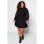 Curve dames mini lange avond-/dagelijkse getailleerde plus-size jurken