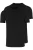 RAGMAN Regular Fit T-Shirt ronde hals Dubbel pak zwart, Effen
