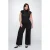 Fox Factor high waist wide leg jeans DIXI black denim