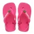 Havaianas Baby Brasil Logo II teenslippers met hielbandje roze