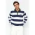 TRENDYOL MAN Heren Donkerblauw Gestreept Lang Regular fit Sweatshirts
