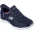 Skechers Summits – Diamond Dream Textiel Dames Navy/Roze Standaard Sneakers