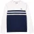 Lacoste Heren-tennissweater met kleurblokken (Wit, Marine)