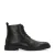 Manfield leren veterboots zwart