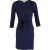 Diane Von Furstenberg minijurk met strik in de taille in marineblauw polyester