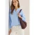 Cecil Dames Blouse in effen kleur in Blauw