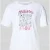 Liu Jo White Regular fit T-shirt van puur katoen met strass-steentjes