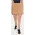 Plissé Hoge Taille Geweven Shorts