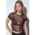 Bloemenpailletten Slim-Fit Blouse