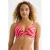 BEACHWAVE voorgevormde beugel bikinitop rood/roze