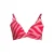 BEACHWAVE voorgevormde beugel bikinitop rood/roze