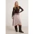 TRENDYOLMİLLA Dames Beige Geruit Midi Asymmetrisch Rokken