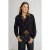 TRENDYOLMİLLA Dames Zwart Effen Lang, Relaxed fit Overhemden