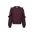 Koko Noko rechtvallende sweater met ruches – donkerpaars