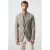 Mango Man regular fit geruit colbert met wol – lichtbeige