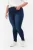 Zizzi high waist slim fit jeans AMY dark blue denim