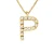 Collar ABC Diamonds 0,07 Cts letter “O” 18 karaats geel goud