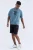Heren Gestreepte Jersey Korte Broek