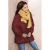 NONO reversible teddy winterjas – donkerrood