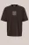 Blue Ridge – Heren heavyweight loose fit T-shirt met print – Loose fit – Donkerbruin – Katoen –