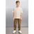 Oversized T-shirt met ribstructuur en ronde hals