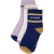 ICode White, Blue, And Lilac Socks Ink